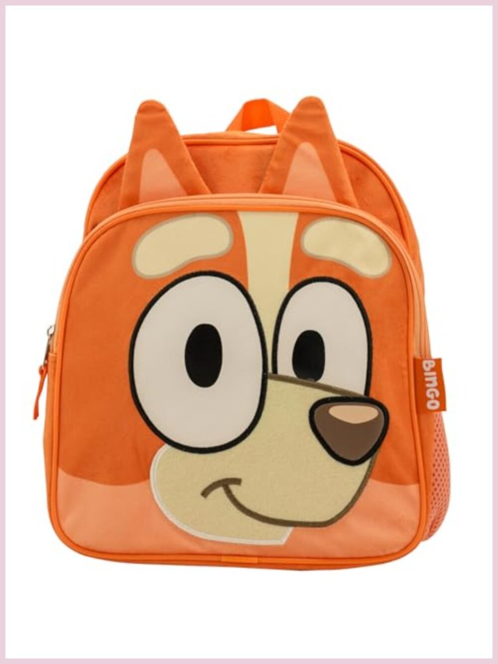 Bingo Plush Backpack with 3D Ears Adjustable Straps Padded School Travel Bag